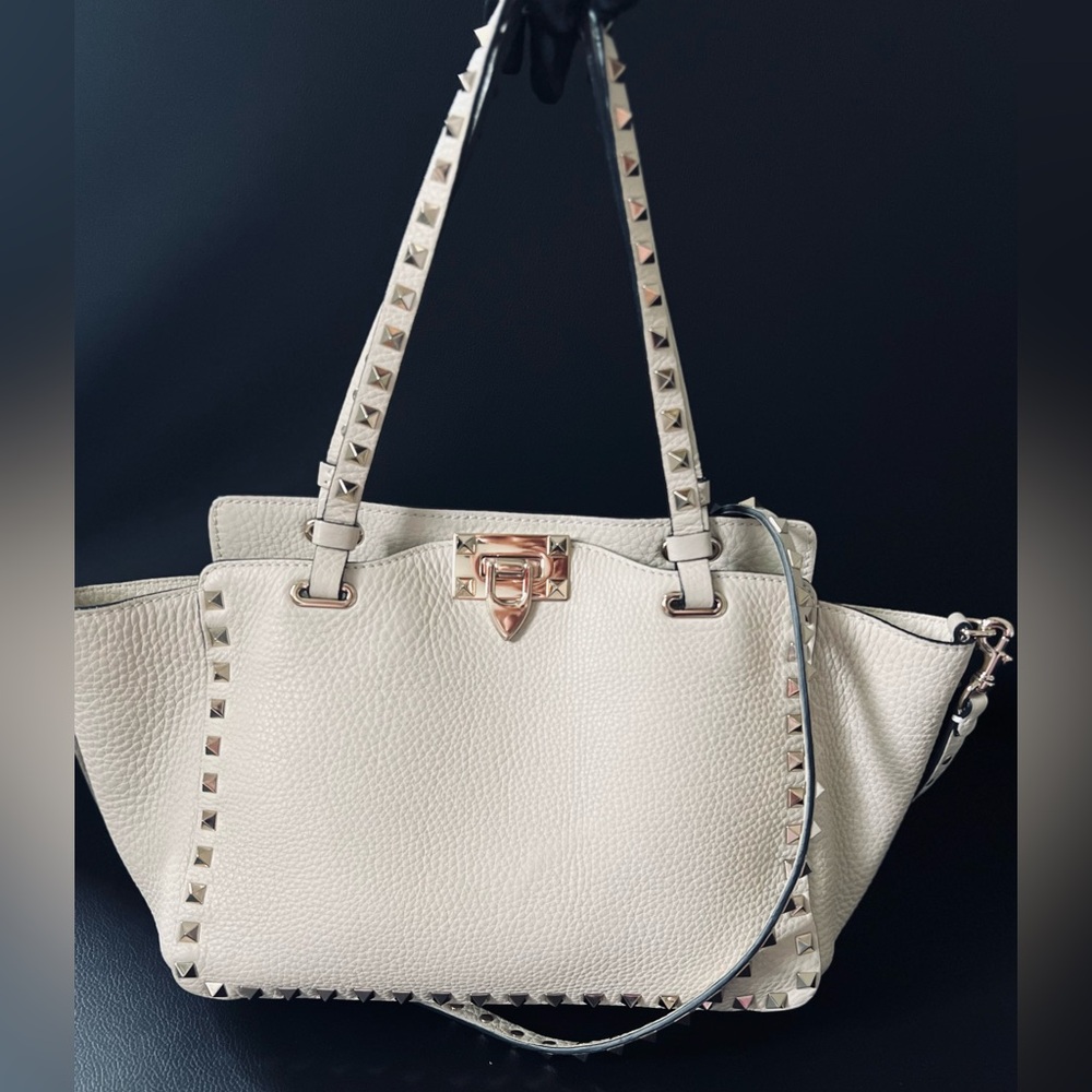 Authentic VALENTINO GARAVANI Rockstud Small Tote